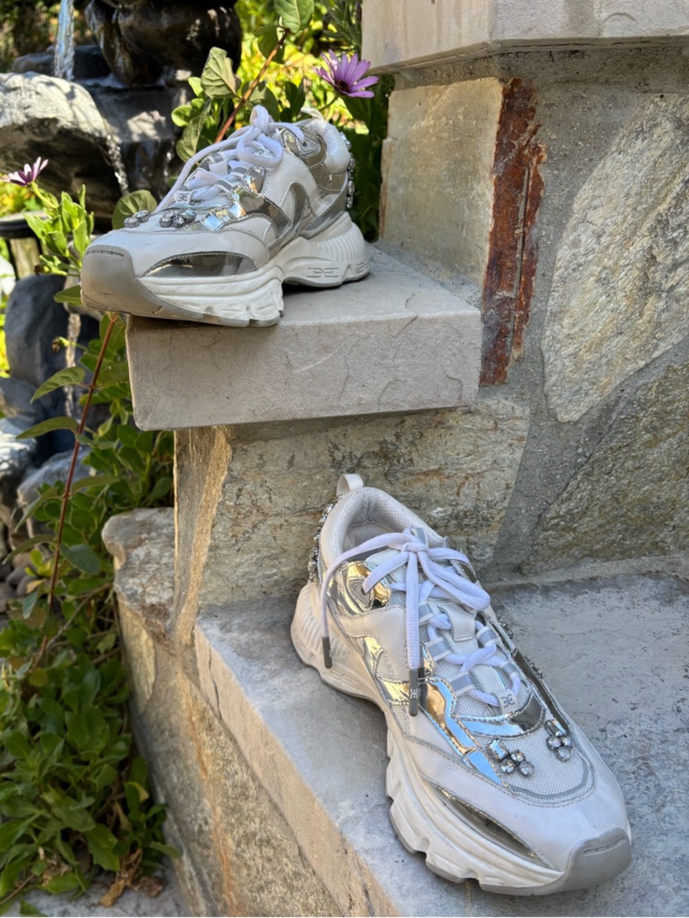 Sam Edelman Pyper Gym Sneakers with Jewels